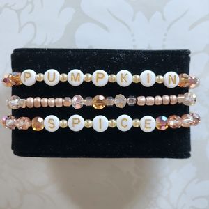 🍂Pumpkin Spice Stretch Bracelet s
